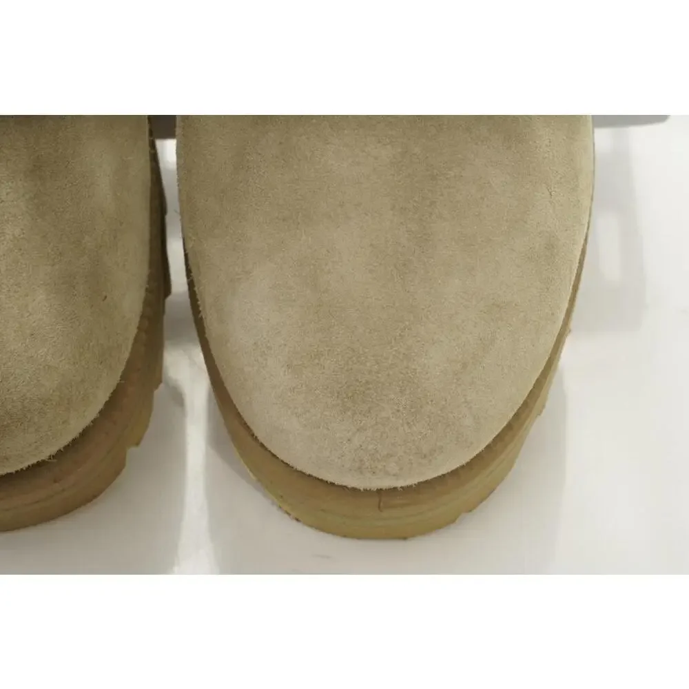 Military Desert Tan Suede Boots With Vibram Soles Men's Sz 6.5R Shoes